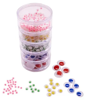 Produktbild von EDUPLAY 370141 Bunte Augen in Stapeldosen 500er Set