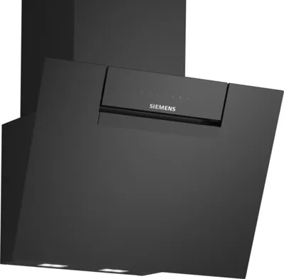 Produktbild von Siemens Wandesse 60 cm Klarglas schwarz bedruckt LC67KFN60