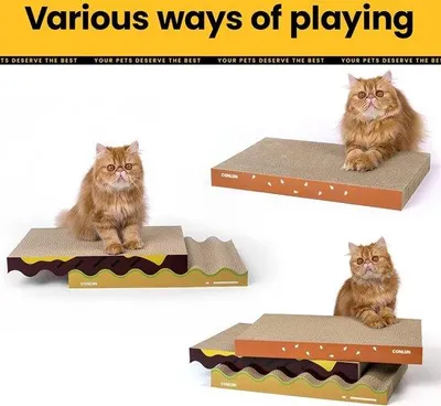 Produktbild von Famanu Kratzbrett 3-in-1 Design - Für Katzen in verschiedenen Größen