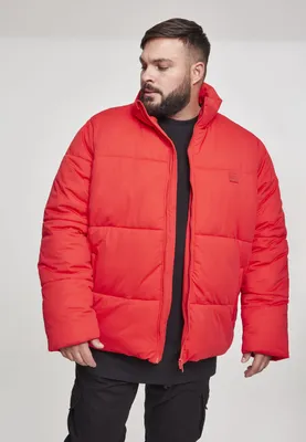 Produktbild von Urban Classics Jacke Boxy Puffer Jacket Fire Red -S