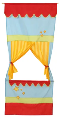 Productafbeelding van Hanging puppet theater - ROBA - Red and yellow circus decor