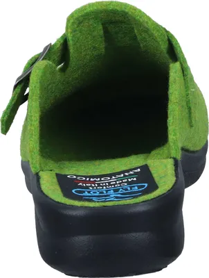 Produktbild von Fly Flot Damen Pantoffel Hausschuh Pantolette PET recycelt robust 320141, Größe:41 EU, Farbe:Grün