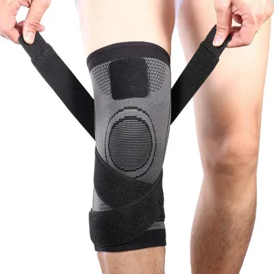 Produktbild von Knieorthese Kompression Kniepolster Kniepolster Schwarz Größe S.