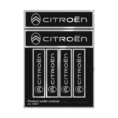 Obrázek produktu pro Citroen New Official 6 loga nálepka, černá