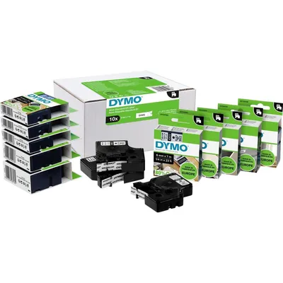Productafbeelding van Dymo S0720820 Dymo D1 labelband, 19 mm x 7 m, zwart op transparante achtergrond. Artikelnummer: 45800