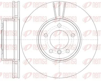 Produktbild von 2x REMSA Bremsscheibe 6853.10 vorne für BMW 5 Limousine (E60) 5 Touring (E61)