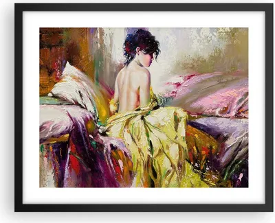 Produktbild von Gerahmtes Poster - Schwarzer Rahmen - Frau Modell - 50x40 cm - Wand Bild - Wanddeko - Wandbilder - Kunstposter - Wandposter - Bilderrahmen - Bilder - Kunstdruck - Wandbild - P2BAA50x40-3524