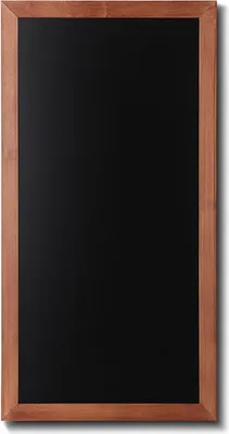 Produktbild von Kreidetafel Holz, flacher Rahmen, teak, 56x100 cm