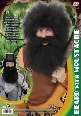 Immagine prodotto di Barba con baffi deluxe, nero