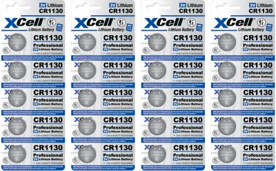 Produktbild von 20x XCell Lithium-Knopfzelle CR1130 (4x 5er-Blister)