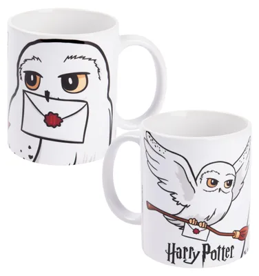 Produktbild von Harry Potter Tasse - Hedwig Kaffeetasse Becher Kaffeebecher aus Keramik Weiß 320 ml