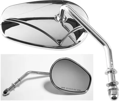 Produktbild von Harley Davidson 03 Rechts Spiegel, Chrom M10 Gewinde (E412D)