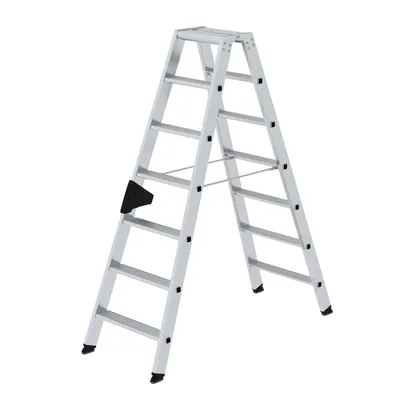 Produktbild von MUNK Stehleiter mit ergo-pad beidseitig begehbar 2x7 Stufen
