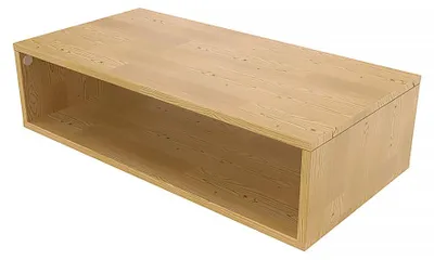 Produktbild von Aufbewahrungswürfel Holz 100x50 cm - Honig