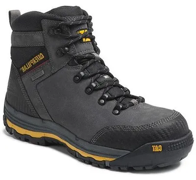 Image de Bottes de sécurité Caterpillar Munising en cuir Dark Shadow