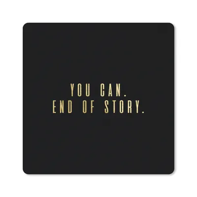 Produktbild von MuchoWow® Mauspad Mousepad Zitate - Motivation - Gold - Schwarz 30x30 cm - Mousepads - Maus Mat - Pad - Mausunterlage - Gaming