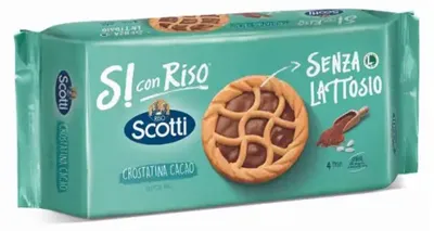 Produktbild von Laktosefreie Törtchen mit Kakaofüllung „Crostatine“ 144 g – Scotti