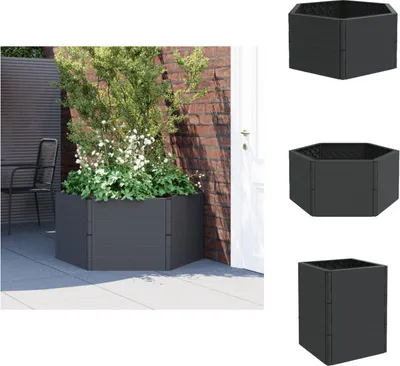 Produktbild von vidaXL Garten-Pflanzkübel Anthrazit PP -  Blumentöpfe & Pflanzgefäße