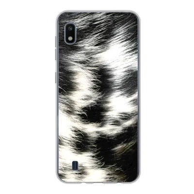 Produktbild von MuchoWow® Handyhülle Schutzhülle Hülle für Samsung Galaxy A10 Die Kuhhaut einer Langhornkuh Silikon Softcase Handy Hülle - Schutzhülle