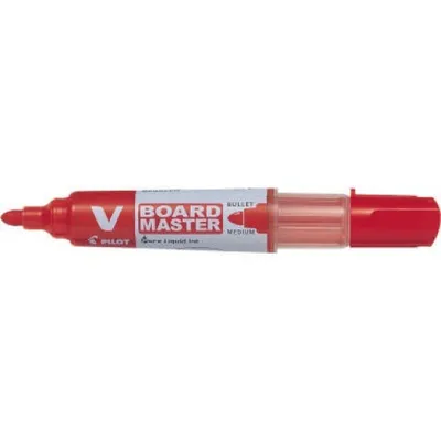 Obrázok produktu pre Pilot V-Board, Červená, Šedá, Červená, 1 farba/farieb, Hrubá, Guličkové zakončenie, Kolo