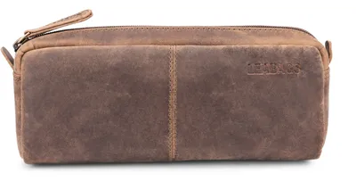 Obrázek produktu pro LEABAGS Fort Wayne Kožené pouzdro I Pouzdro z pravé buvolí kůže I Vintage vzhled I Kožené pouzdro I Pouzdro na psací potřeby I Malé pouzdro na psací potřeby I Kosmetická taštička I 9 x 6 x 20 cm, barva: Fallow