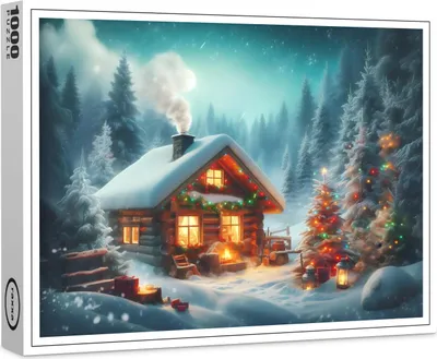 Image de puzzle premium raxxa "Magie d'hiver dans la forêt", 1000 pièces
