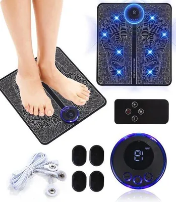 Productafbeelding van Draagbare voetmassageapparaat met EMS-technologie voor ontspanning, met 8 standen