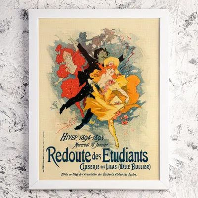 Produktbild von Vintage-Plakat - Partyspaß für Studenten - A3 (29,7 cm x 42 cm)
