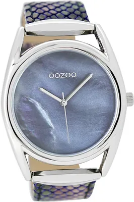 Produktbild von Oozoo Leder Damen Uhr Analog Quarzuhr Armband blau Timepieces D2UOC9167A