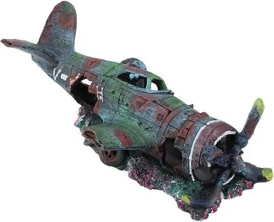 Produktbild von Famanu Aquarium Ornament Wrackmodell - Bootschiff aus Harz