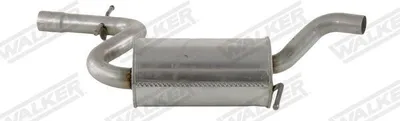 Produktbild von WALKER 23128 Mittelschalldämpfer Schalldämpfer für SKODA Octavia II Combi (1Z5) OCTAVIA (1Z3) für VW Jetta Mk5 (1K)