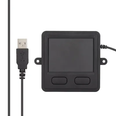 Produktbild von Trackpad mit USB-Kabel, integriert, kompakte Größe, 2 Tasten, tragbar, praktisch, Computer-Touchpad für Laptops und Desktop-PCs