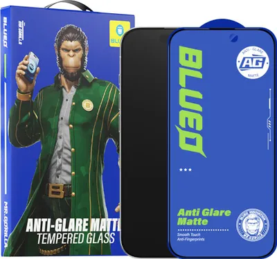 Produktbild von Blueo - Anti-Glare-Schutzglas für iPhone 14 Pro - schwarz