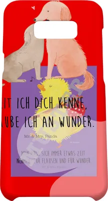 Produktbild von Mr. & Mrs. Panda Samsung Galaxy S8 plus Handyhülle  Hunde Liebe - Weiß - Geschenk, Cover, Herz, Optimitisch, Handy Case, Hund, Kuscheln, Sprüche, Vertrauen, Hülle