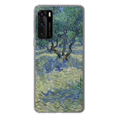 Produktbild von MuchoWow® Handyhülle Schutzhülle Hülle für Huawei P40 Der Olivenhain - Vincent van Gogh Silikon Softcase Handy Hülle - Handytasche