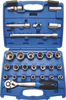 Produktbild von BGS 2224 Steckschlüsselsatz 12,5 (1/2), 8-32 mm, 27-tlg.