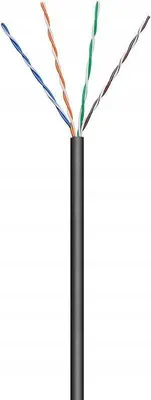 Productafbeelding van Microconnect KAB025-100, 100 meter, Cat5e, U/UTP (UTP), zwart
