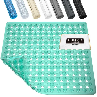 Produktbild von Duschmatte rutschfest 53x53cm Grün PVC schimmelresistent maschinenwaschbar