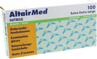 Immagine prodotto di Guanti in nitrile (XXL / 100 pezzi) pesanti in nitrile senza polvere - Guanti da mungitura AltairMed