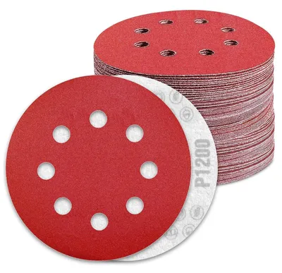 Produktbild von Schleifscheiben 125mm Klett 1200 Körnung 8 Loch für Exzenterschleifer 100 Stück