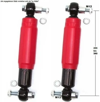 Image de 2 x amortisseurs d'essieu A27514 amortisseurs de remorque 2000/4000kg QUADRA ROT Knott Alko