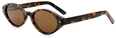 Image de VeyRey Lunettes de soleil polarisées pour femmes Aest léopard monture marron verres universels