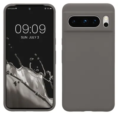 Produktbild von kwmobile Handyhülle für Google Pixel 8 Pro Hülle, für Pixel 8 Pro Case - Hülle Silikon - kabelloses Laden - Stone Dust