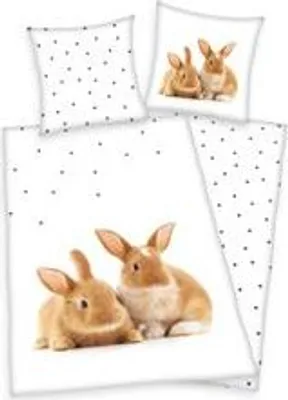Obrázok produktu pre Posteľná bielizeň s králikom 135 x 200 cm 100% bavlna