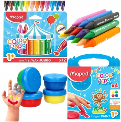 Produktbild von Maped Baby Malset Kredki Fingerfarben für Kleinkinder
