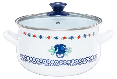 Produktbild von Emalia Olkusz Kalina Traditioneller Topf 5 l Emaille