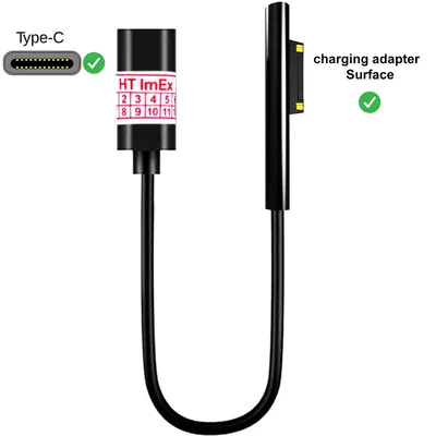 Produktbild von USB C Power Supply PD Fast Charger Cables for Microsoft Surface Pro 7 6 5 4