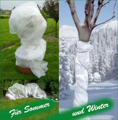 Produktbild von HAUSHALT INTERNATIONAL Gartenvlies Pflanzenschutzsack Wintervlies Kälteschutz Pflanzen Bäume Sträucher