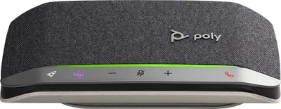 Zdjęcie produktu dla HP Poly Telefon konferencyjny Poly Sync 20+ USB-C, zatwierdzony do współpracy z aplikacją Microsoft Teams, Telefon komórkowy/PC, Srebrny, 55 dB, 0,715 m, Przyciski, Dotyk, IP64