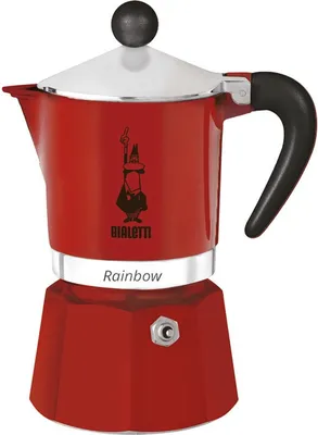 Produktbild von Bialetti Rainbow, 0,06 l, Aluminium, Thermoplast, Rot, 140 mm, 6,2 cm